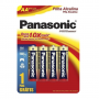 Pilha Pequena AA Alcalina Panasonic - Leve 4 pague 3 (caixa com 12 cartelas)