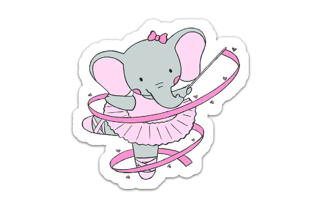 Papel de Parede - Linha Elefante Bailarina Hug