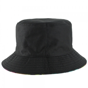 Chapéu balde gradiente dupla face, chapéu de balde para homens e mulheres, chapéu hip hop dobrável para pescador, verão, protetor solar de algodão, chapéu casal