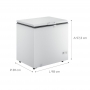 Freezer Horizontal Consul 309 Litros 1 Porta CHA31127v Branco