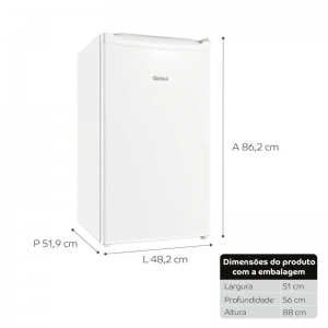 Frigobar Consul Refrigerador 117 Litros 1 Porta com Gaveta Multiuso 127v Branco CRC12CB