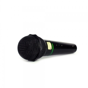 Microfone Dinâmico CSR Duplo 505 Entrada de Fio Prata e Preto