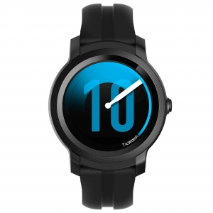 Relógio Smartwatch Mobvoi Unissex TicWatch E2 Snapdragon Wear OS by Google Bluetooth/Wi-Fi com Google Assistant 4GB Android e IOS Preto