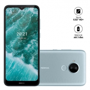Smartphone Nokia C30 Nk043 64Gb 4G Tela 6,8 Dual 3 câmeras Branco