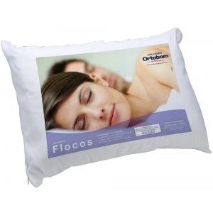Travesseiro Ortobom Acrilon Flocos Conforto C15 46x67 Branco