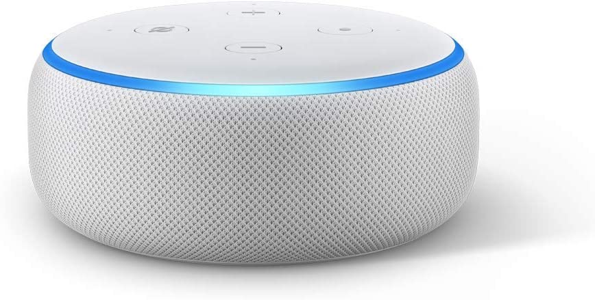 Caixa de Som Portátil Amazon Echo Dot Smart Speaker com Alexa IA Branco