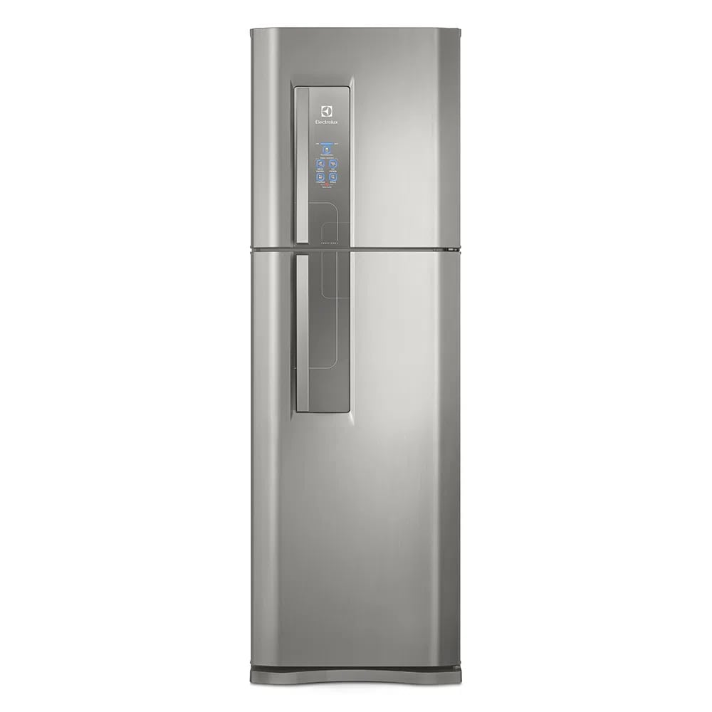 Geladeira/Refrigerador Electrolux 402 Litros Top Freezer Frost Free Duplex 2 Portas  Turbo Freezer e Drink Express 127V  Inox DF44S