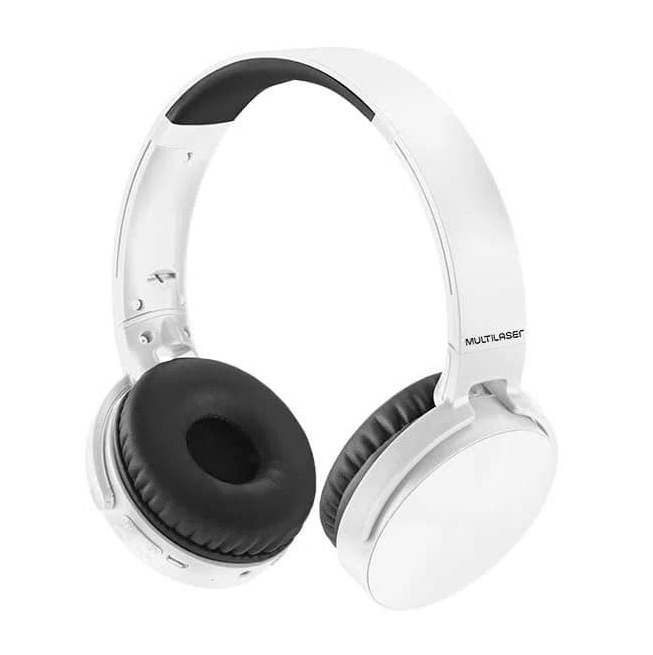 Headphone Multilaser Premium Bluetooth Sd/Aux/Fm Branco PH265