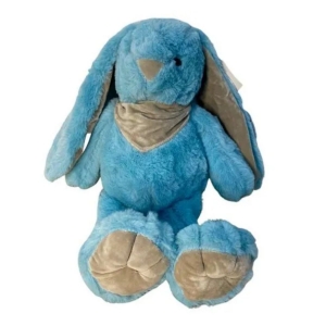 Coelho de Pelúcia Azul com Lenço 34 cm