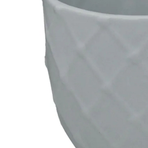 Vaso Decorativo de Cerâmica Trabalhada 11,6x11,6x10,8 cm Fendi