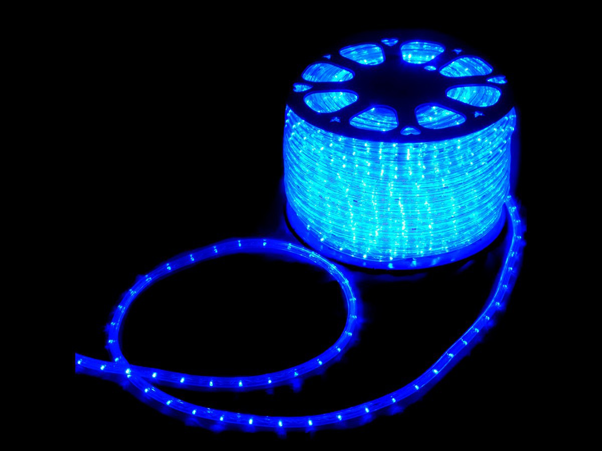 Mangueira Led Alto Brilho Decoração Natal 3000 LEDs 13mm Azul