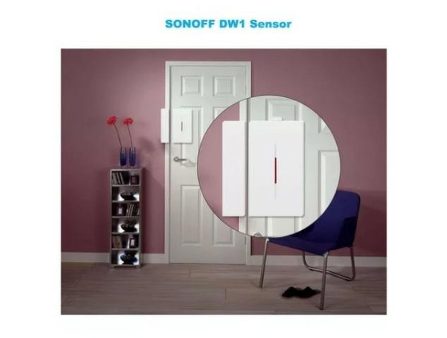 Sonoff Sensor Dw1 Sem Fio Para Alarme Porta Janela 433mhz