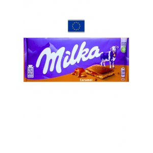 Barra de Chocolate Ao Leite com Recheio de Caramelo 100g Milka União Européia
