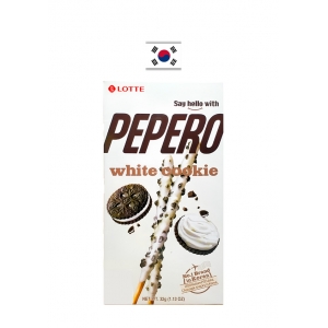 Biscoito de Palito Chocolate Branco Pepero 32g Lotte Coréia do Sul