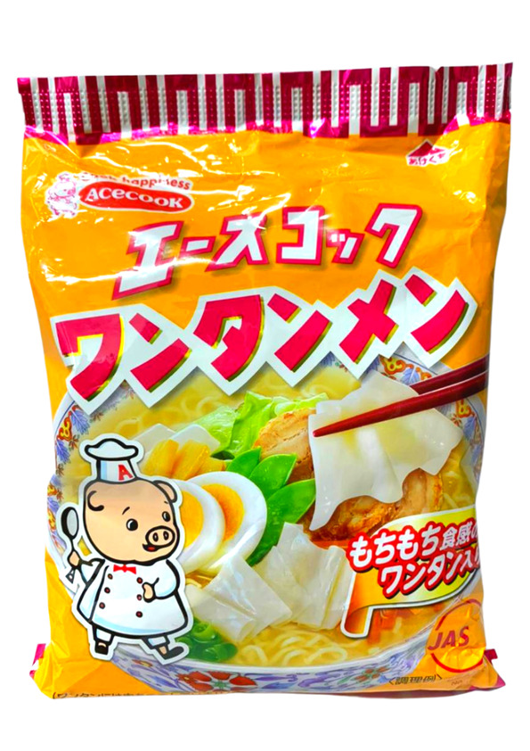Lamen Com Wonton Noodle Pack Japão 95g Ace