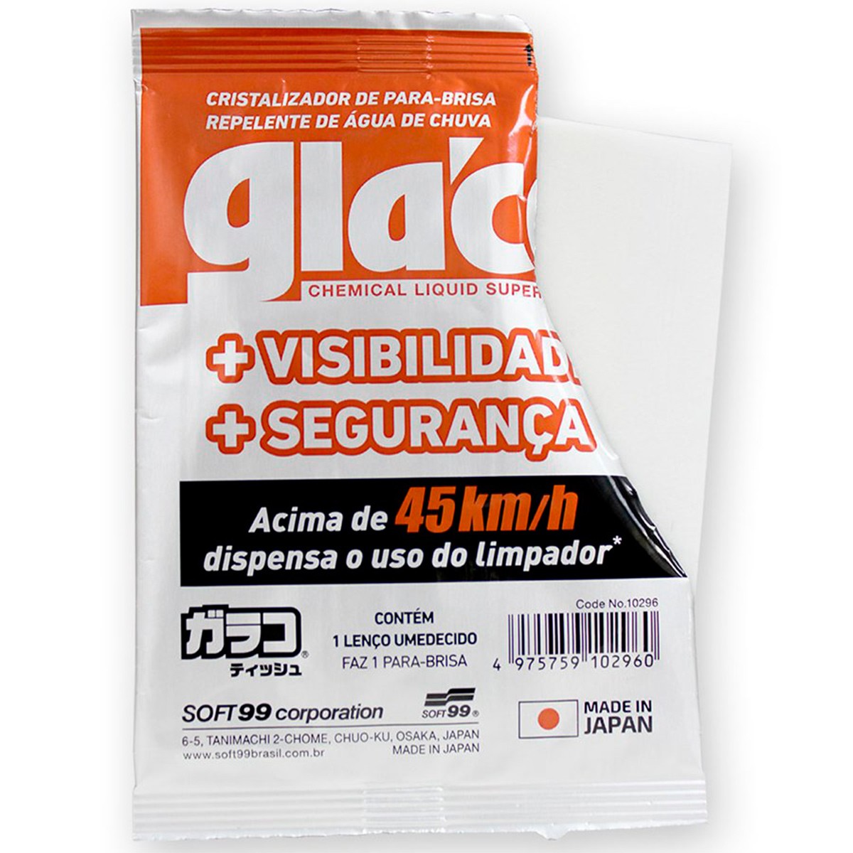 Glaco Wipe On Lenço - Soft99