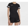 Camiseta Nike Dry-Fit Feminina Academy Top Preta e Branca