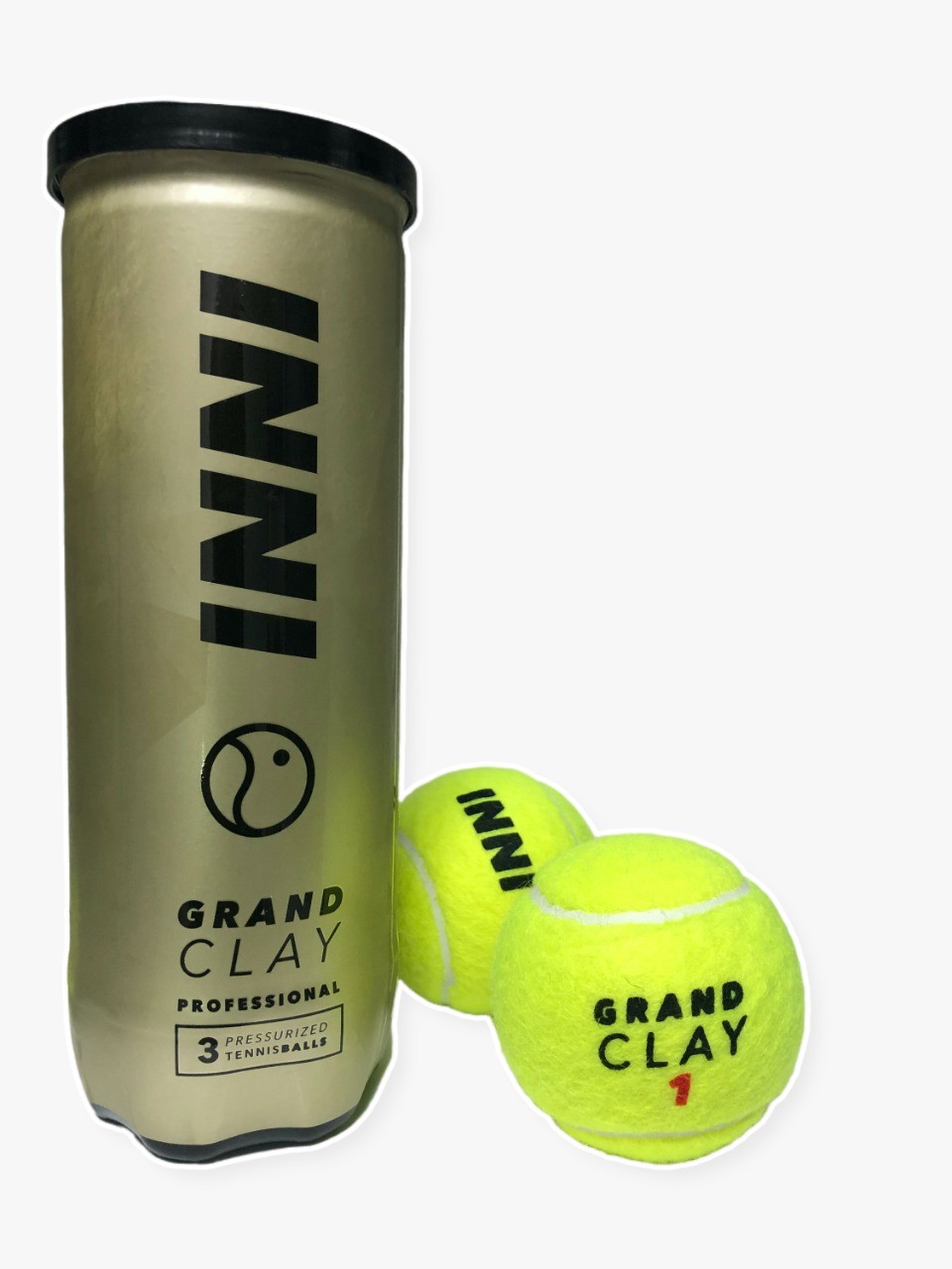 Bola de Tênis Inni Grand Clay - Tubo 3 bolas