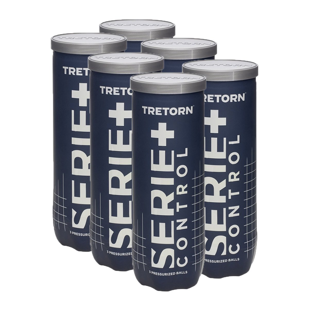 Bola de Tênis Tretorn Control - Pack com 6 tubos