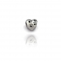 Berloque Coração com Patinhas de Pets em Aço Inox- 603029AI