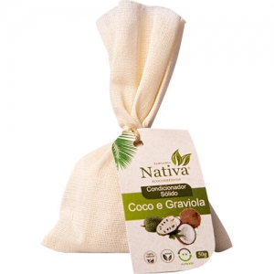 Condicionador Sólido Natural - Graviola e Coco - Nativa Eco-Cosméticos