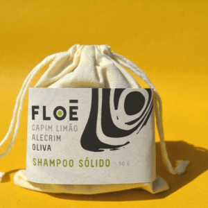 Shampoo Sólido Natural - Capim limão, Alecrim e Oliva - Floë Natural