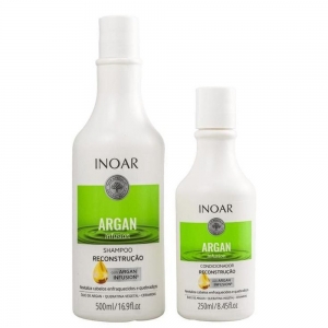  Inoar Kit Argan Infusion Reconstrução Shampoo 500ml e Condicionador 250ml
