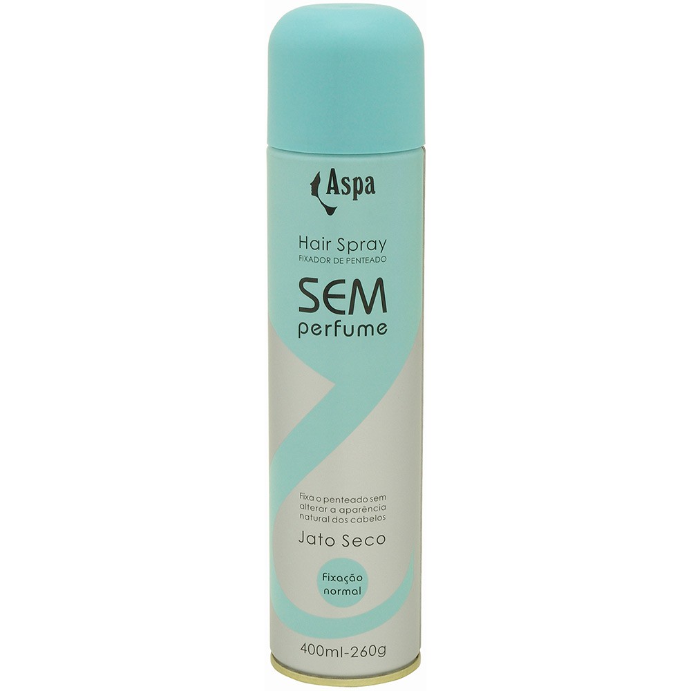 Aspa Hair Spray Fixador de Penteado sem Perfume Jato Seco Fixação Normal 400 ml
