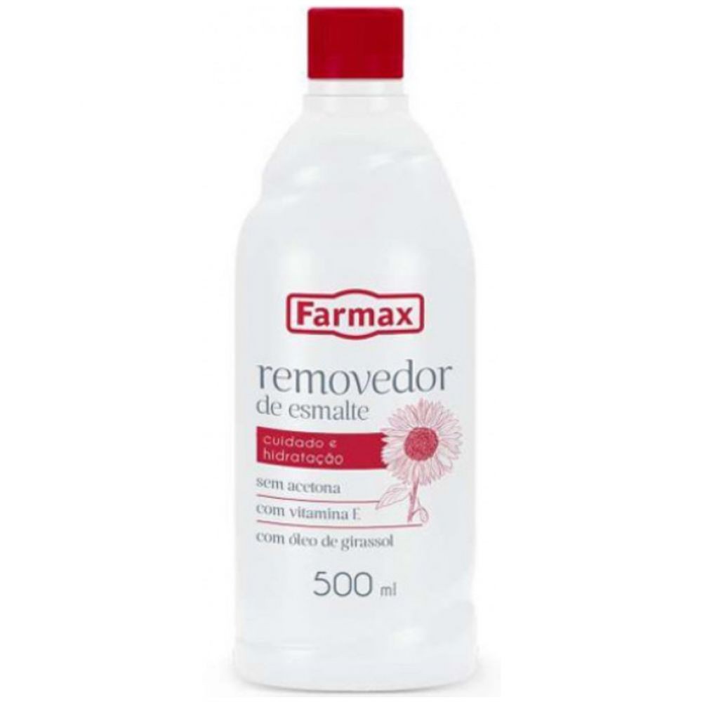 Removedor Esmalte Farmax S/acetona 500ml
