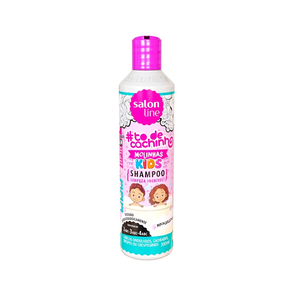 Salon Line Shampoo Molinhas Kids Limpeza Incrível 300ml