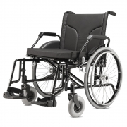 Cadeira de Rodas Dobrável em Aço Carbono Obeso 160Kg. BIG - Baxmann Jaguaribe