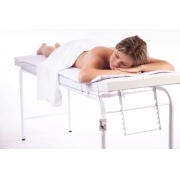 Colchonete Térmico Massagem en Napa Branco 1,80 x 0,60m Bivolt - Conforto e Terapia