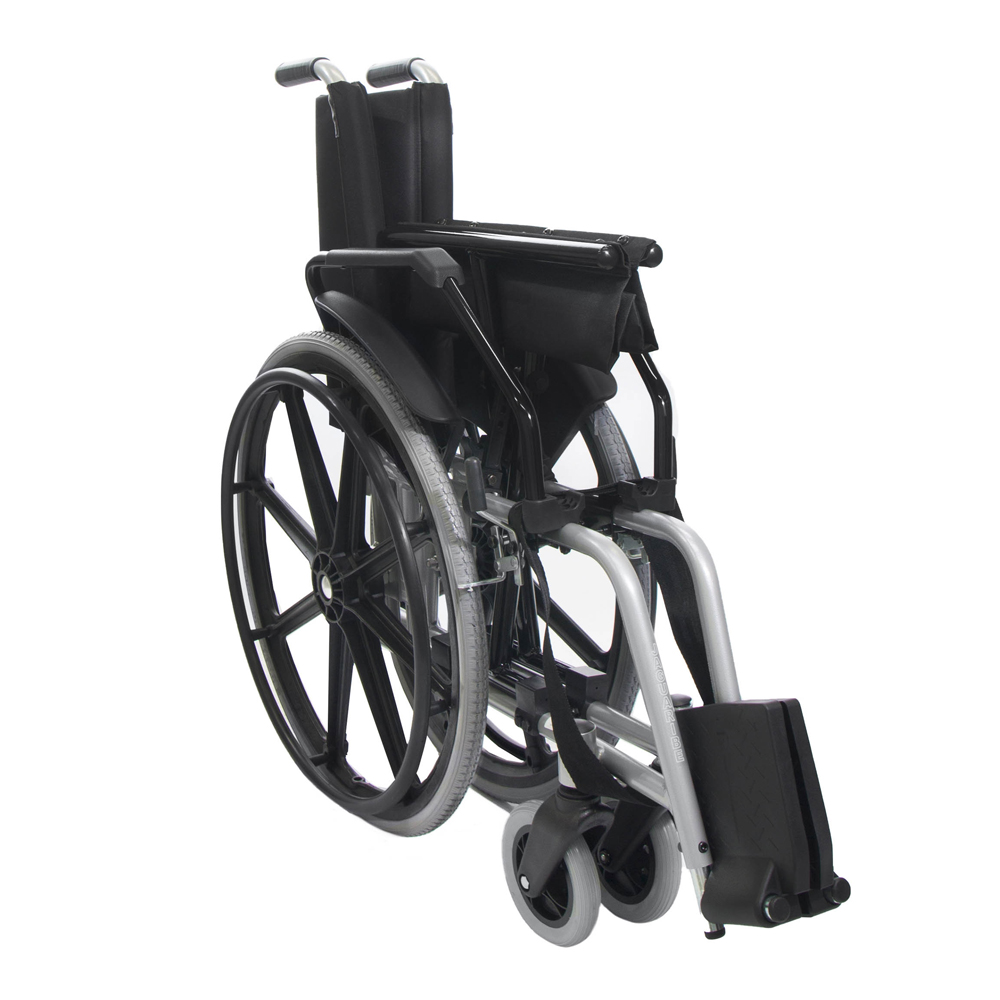 Cadeira de Rodas Dobrável em Alumínio 100Kg. TAIPU J3 - Baxmann Jaguaribe  - Cirúrgica Passos