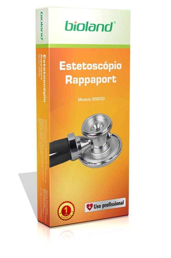 Estetoscópio Rappaport Adulto e Infantil ER200 - Bioland - Cirúrgica Passos