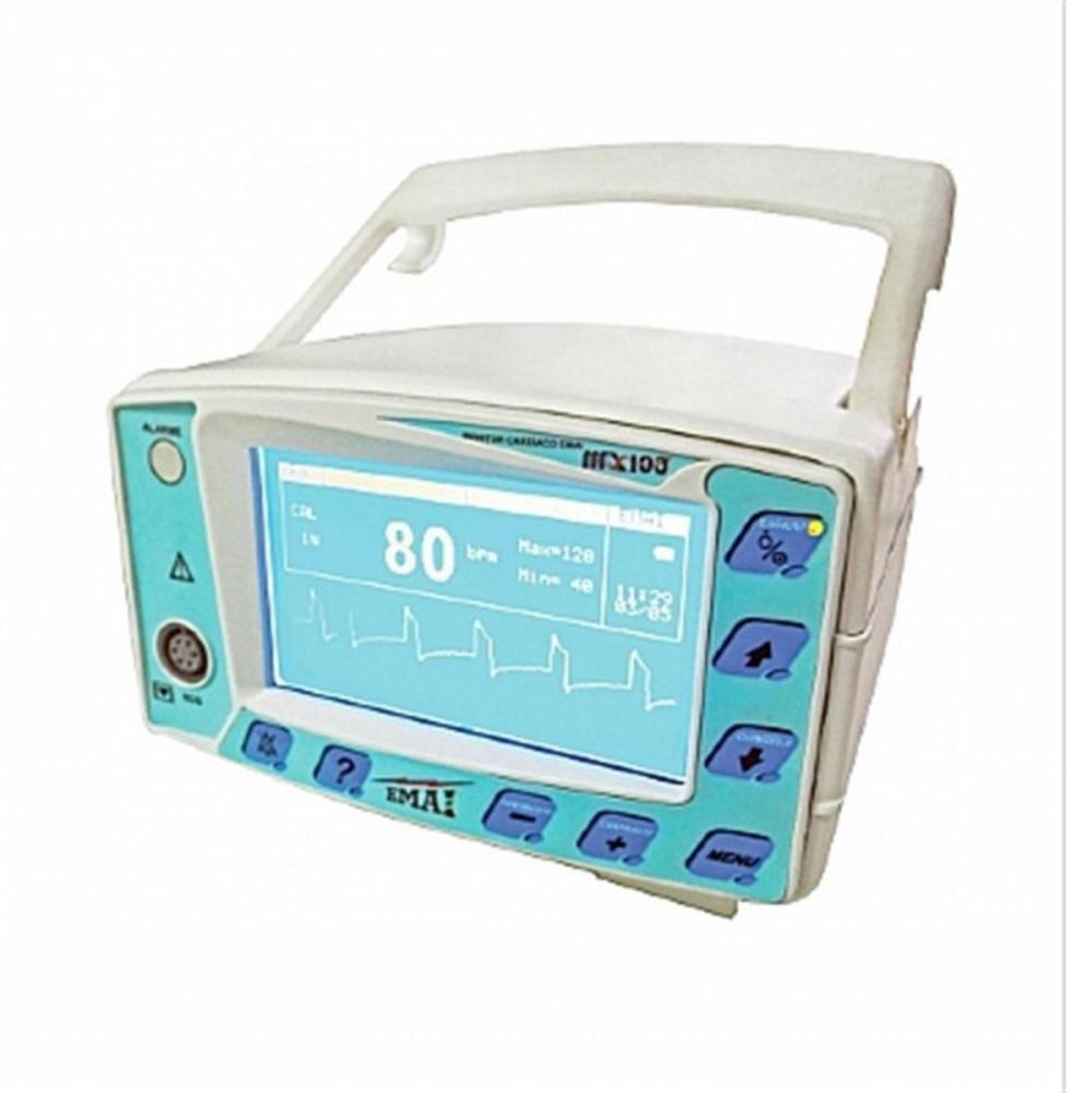 Monitor Cardíaco ECG MX100 - Emai  - Cirúrgica Passos