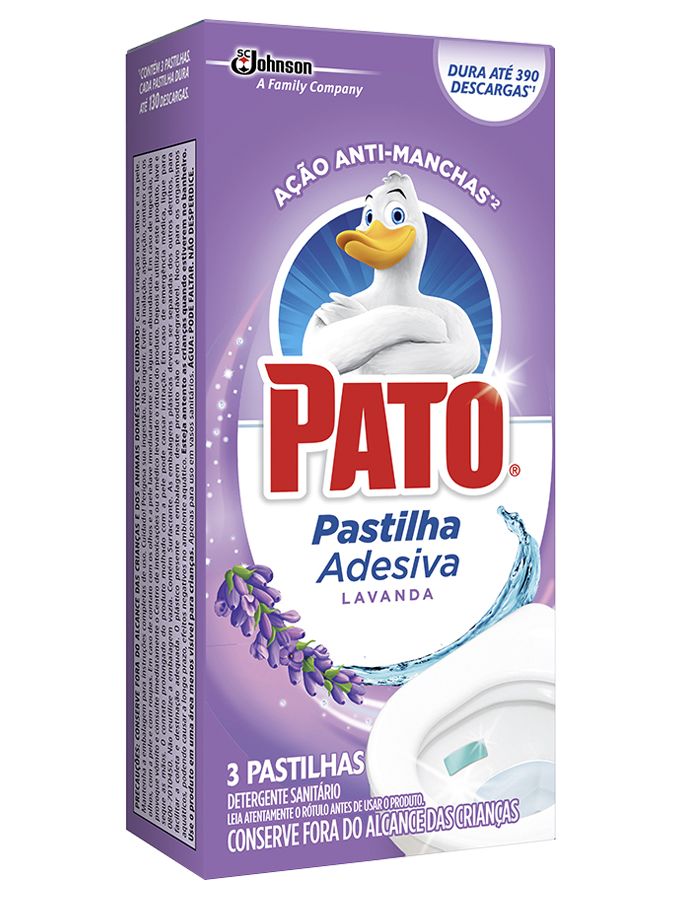 PASTILHA ADESIVA PATO LAVANDA COM 3un.