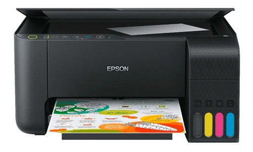 Impressora A Cor Multifuncional Epson Ecotank L3150 Com Wi-fi 110v/220v Preta