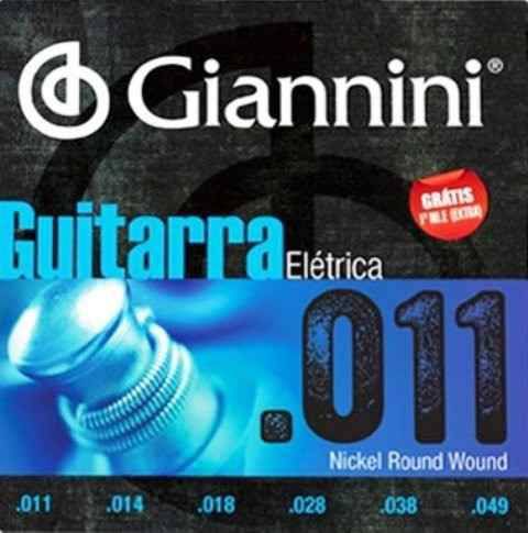 ENCORDOAMENTO GIANNINI GUITARRA GEEGST11 NICKEL 0.011