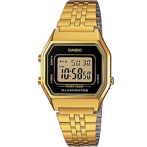 Relógio Casio Feminino Vintage Dourado LA680WGA-1DF-SC