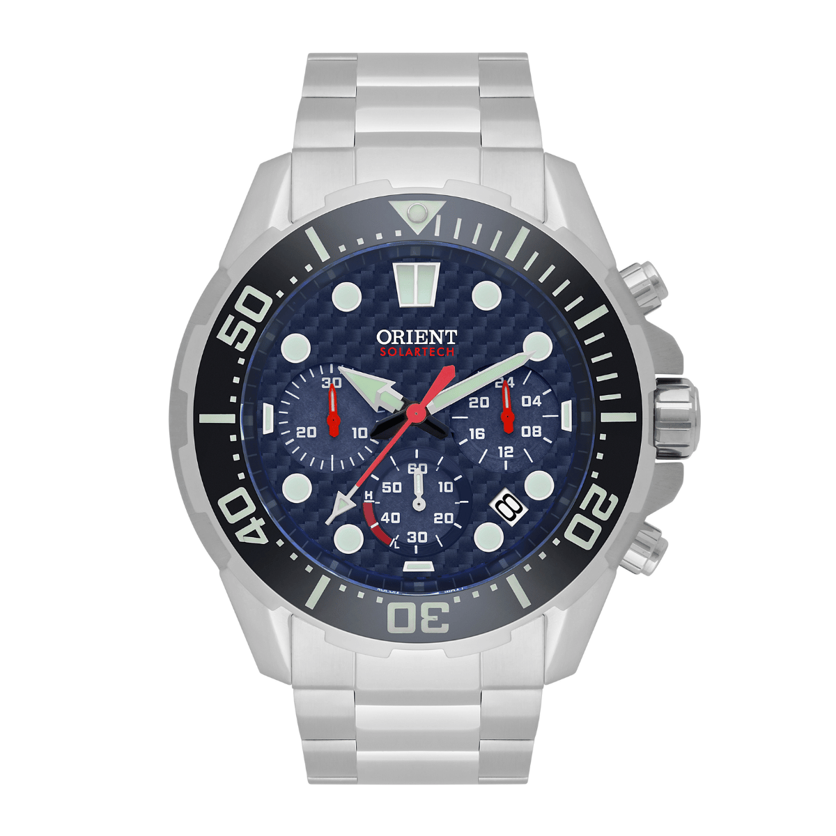 Relógio Orient Masculino Solartech Cronógrafo MBSSC260 D1SX
