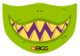 Máscara Green Monster - Elástico