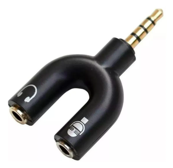 Adaptador Para Fone Headset Microfone Lapela P2 X P3 Áudio