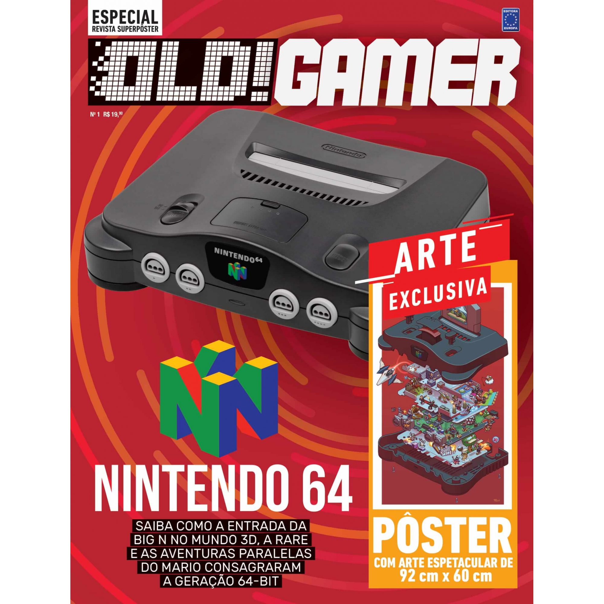Revista Superpôster OLD!Gamer 1 - Nintendo 64