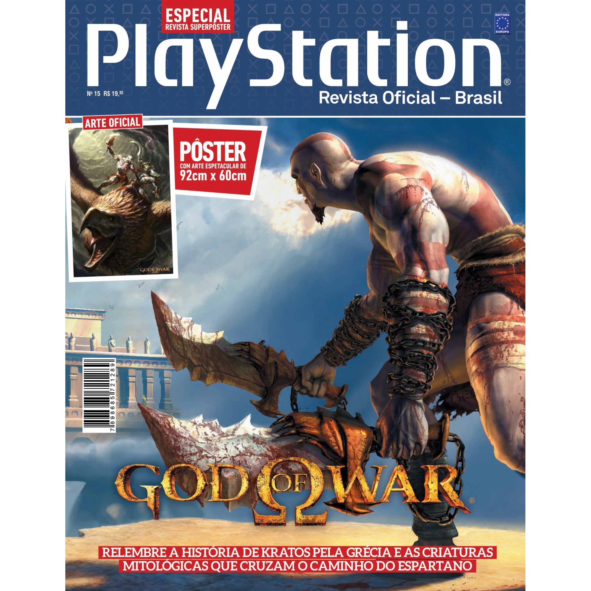 Revista Superpôster PlayStation - God Of War