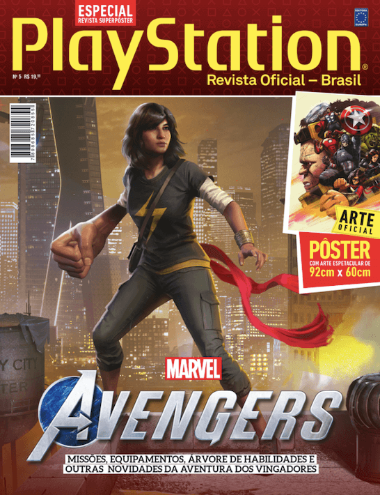 Revista Superpôster PlayStation - Marvel Avengers
