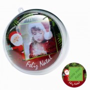 Bola de Natal Acrílica 7 cm - Para Foto - Kit 120 Un - PD Brindes - Brindes  e Lembrancinhas para Personalizar -