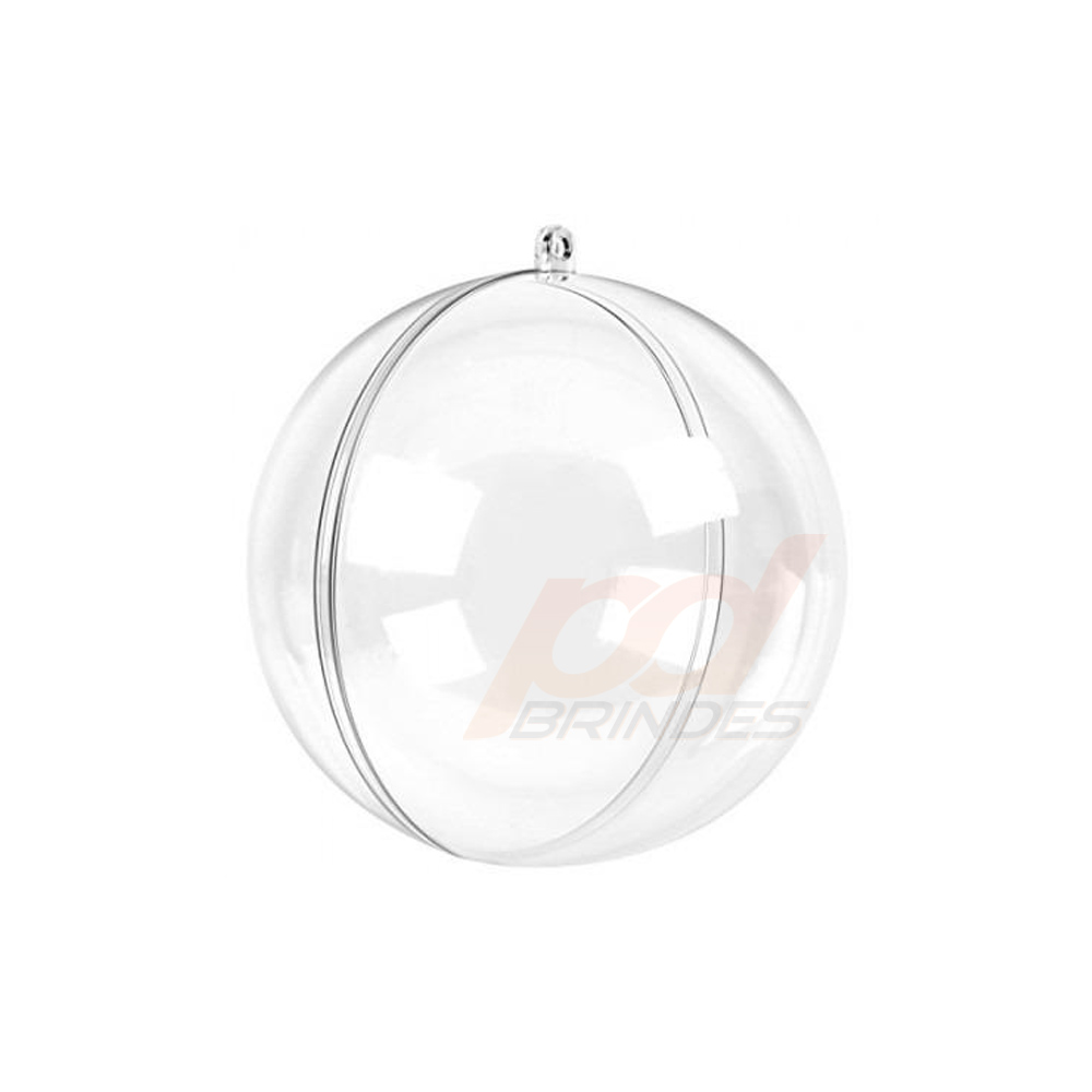 Esfera de Acrílico Transparente 6,5 cm - Para Foto - 010 Unidades