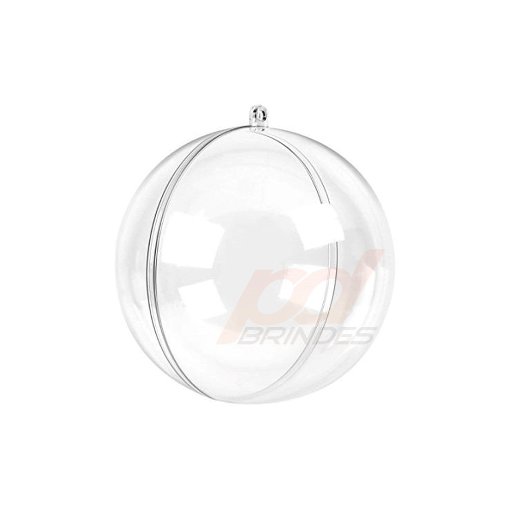 Esfera de Acrílico Transparente 6,5 cm - Para Foto - 005 Unidades