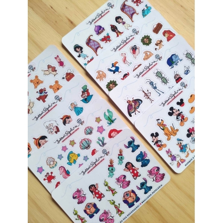 Kit Disney - 8 mini cartelas