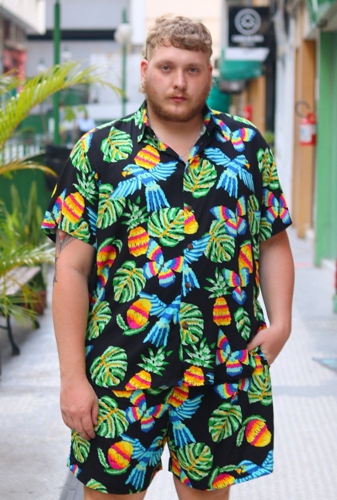 Camisa Borboleta Tropical